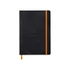 Rhodiarama - Cahier de notes - lien parfait - A5 (148 x 210 mm) - 80 feuilles / 160 pages - papier ivoire - petits carreaux - couverture turquoise