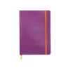 Rhodiarama - Cahier de notes - lien parfait - A5 (148 x 210 mm) - 80 feuilles / 160 pages - papier ivoire - petits carreaux - couverture violette