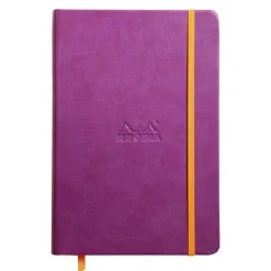 Rhodiarama - Carnet A5 rigide 192 pages ligné - Papier ivoire 90g - Fermeture élastique