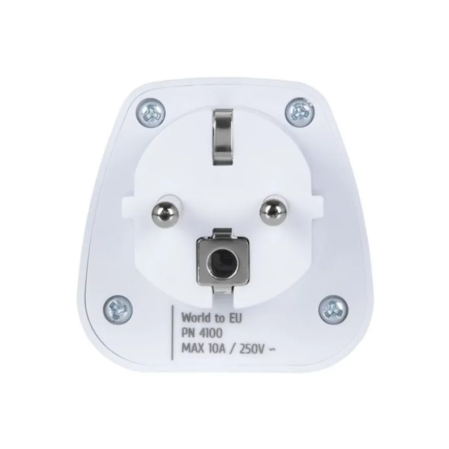 Riva Case Alamillo Travel adapter World to EU - Adaptateur pour prise d'alimentation - tripolaire (F) pour power CEE 7/7 (M) - 100-250 V - 10 A