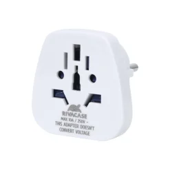 Riva Case Alamillo Travel adapter World to EU - Adaptateur pour prise d'alimentation - tripolaire (F) pour power CEE 7/7 (M) - 100-250 V - 10 A