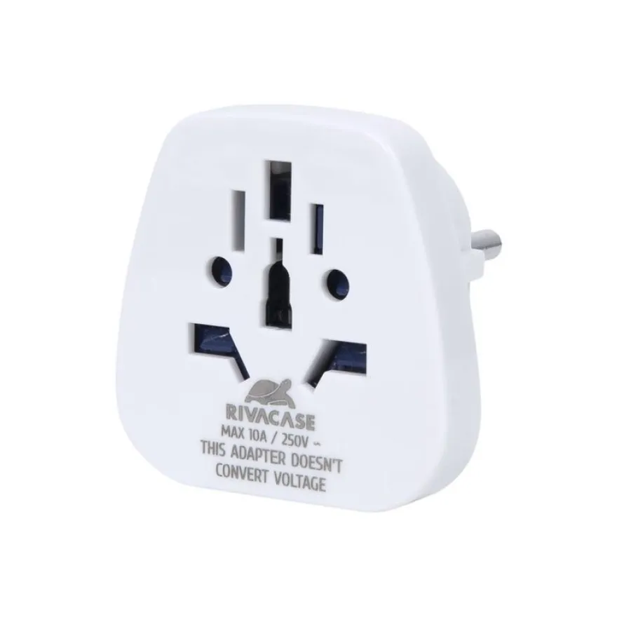 Riva Case Alamillo Travel adapter World to EU - Adaptateur pour prise d'alimentation - tripolaire (F) pour power CEE 7/7 (M) - 100-250 V - 10 A