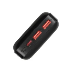Riva Case Rivapower VA2102 - Banque d'alimentation - QC / PD, portable - 5 / 9 / 12 V - 22.5 Watt - lithium-polymère - 20000 mAh - 74 Wh - connecteurs de sortie : 3 - noir