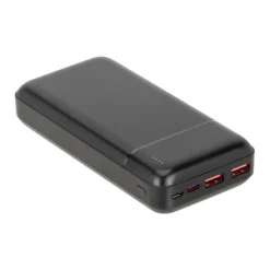 Riva Case Rivapower VA2102 - Banque d'alimentation - QC / PD, portable - 5 / 9 / 12 V - 22.5 Watt - lithium-polymère - 20000 mAh - 74 Wh - connecteurs de sortie : 3 - noir