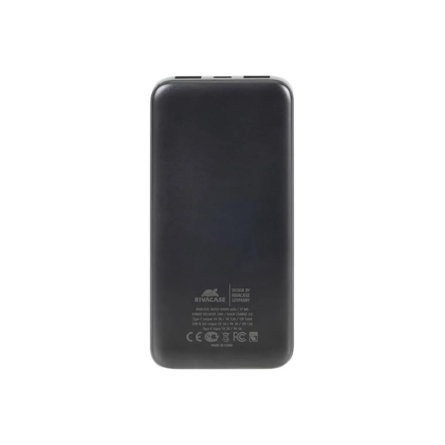 Riva Case Rivapower VA2511 - Batterie externe - 10000 mAh - Fast Charge - noir