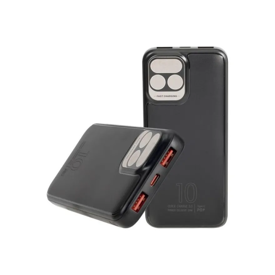Riva Case Rivapower VA2511 - Batterie externe - 10000 mAh - Fast Charge - noir