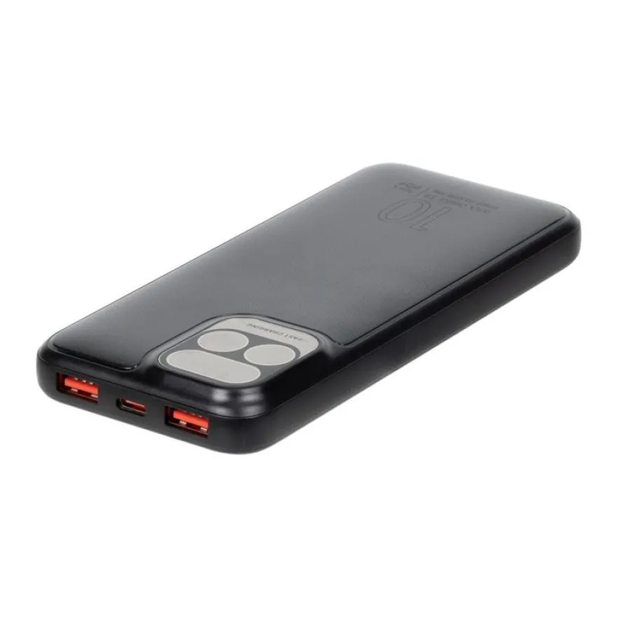 Riva Case Rivapower VA2511 - Batterie externe - 10000 mAh - Fast Charge - noir