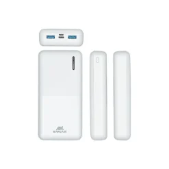 Riva Case Rivapower VA2572 - Batterie externe - 20000 mAh - blanc