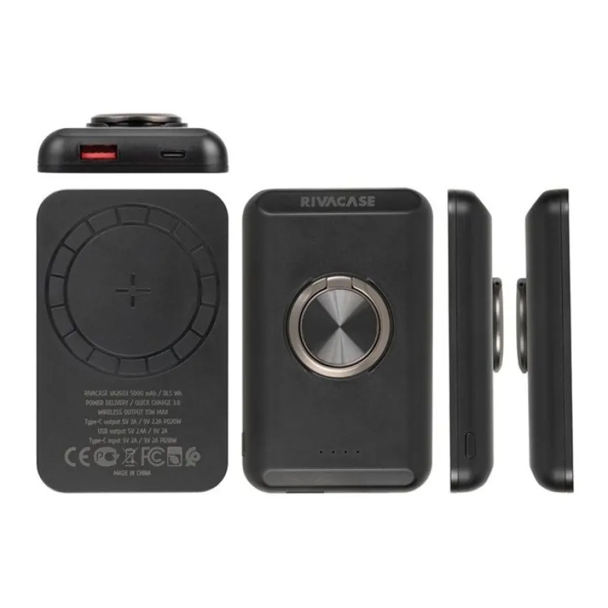 Riva Case Rivapower VA2603 - Batterie externe - 5000 mAh - Quick Charge 3.0