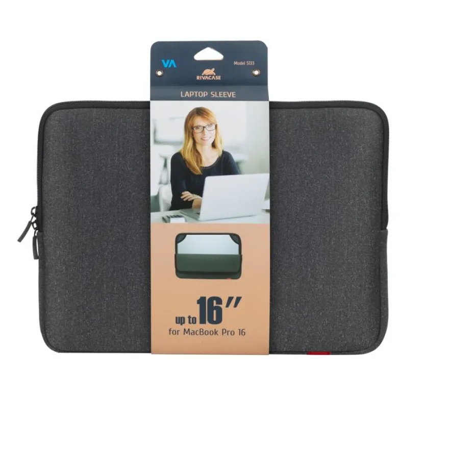 RIVACASE Antishock - Housse d'ordinateur portable 15,4" - gris