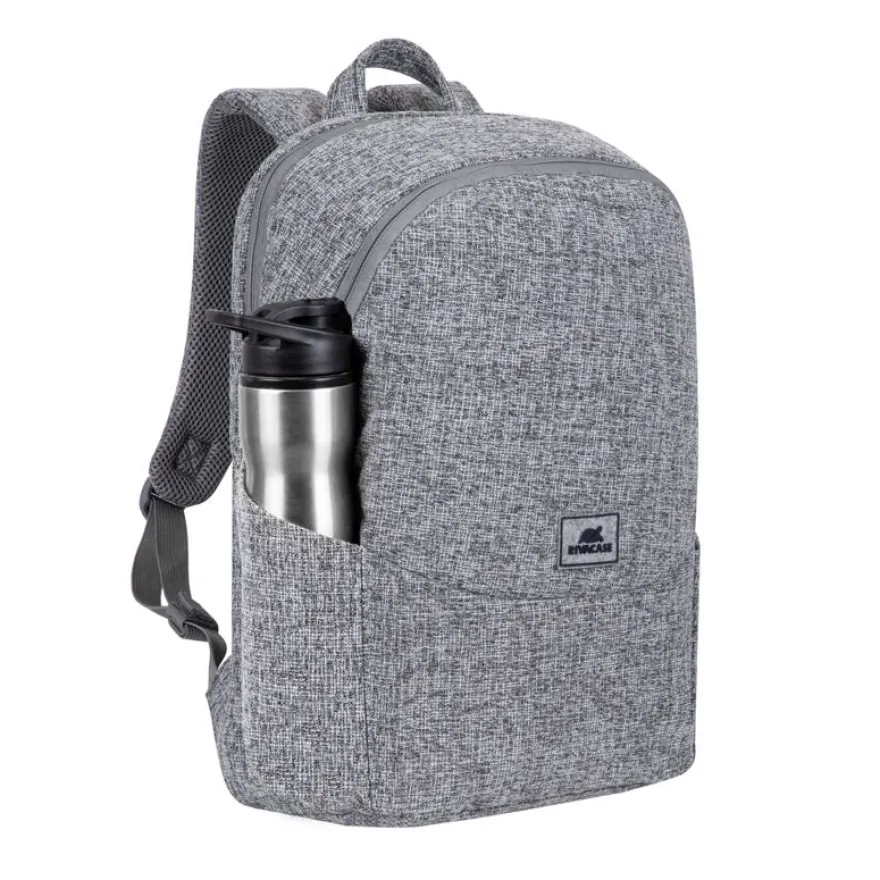 RIVACASE Anvik - Sac à dos pour ordinateur portable 15,6" - gris clair