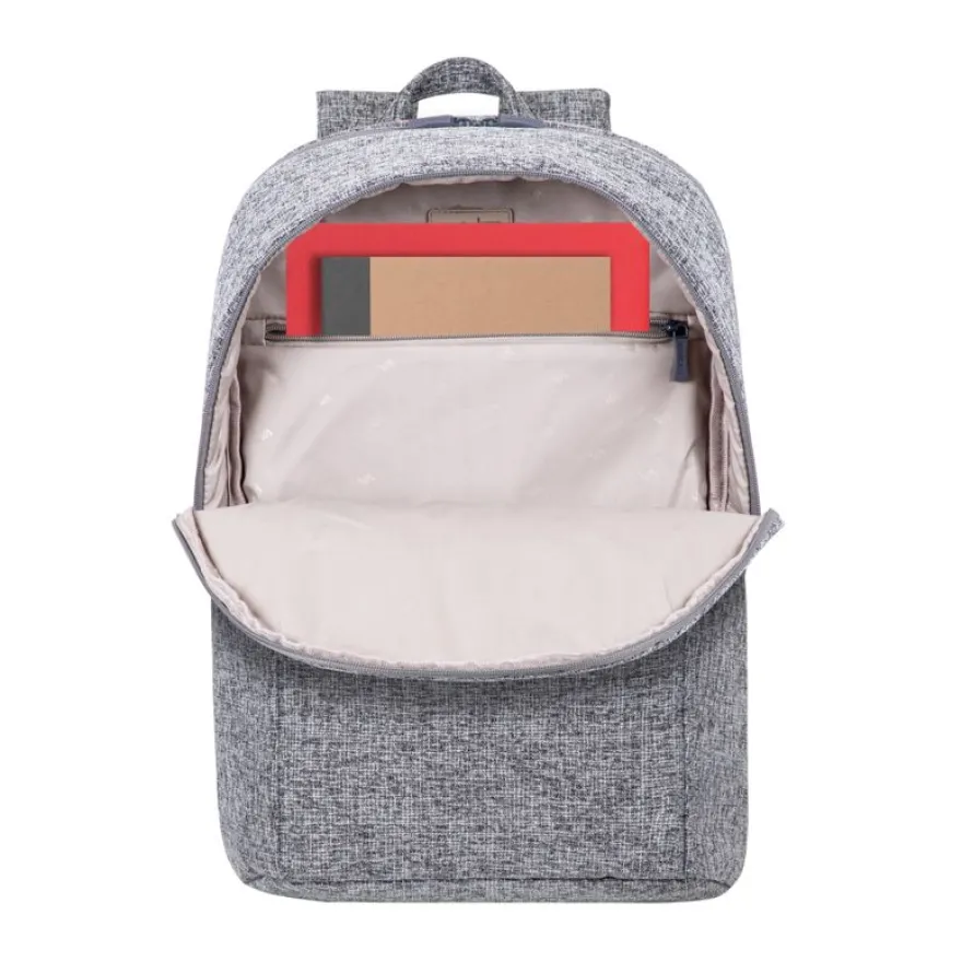 RIVACASE Anvik - Sac à dos pour ordinateur portable 15,6" - gris clair