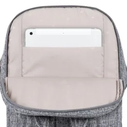 RIVACASE Anvik - Sac à dos pour ordinateur portable 15,6" - gris clair