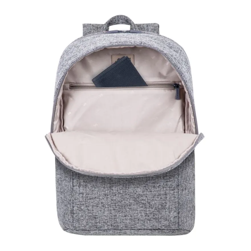RIVACASE Anvik - Sac à dos pour ordinateur portable 15,6" - gris clair