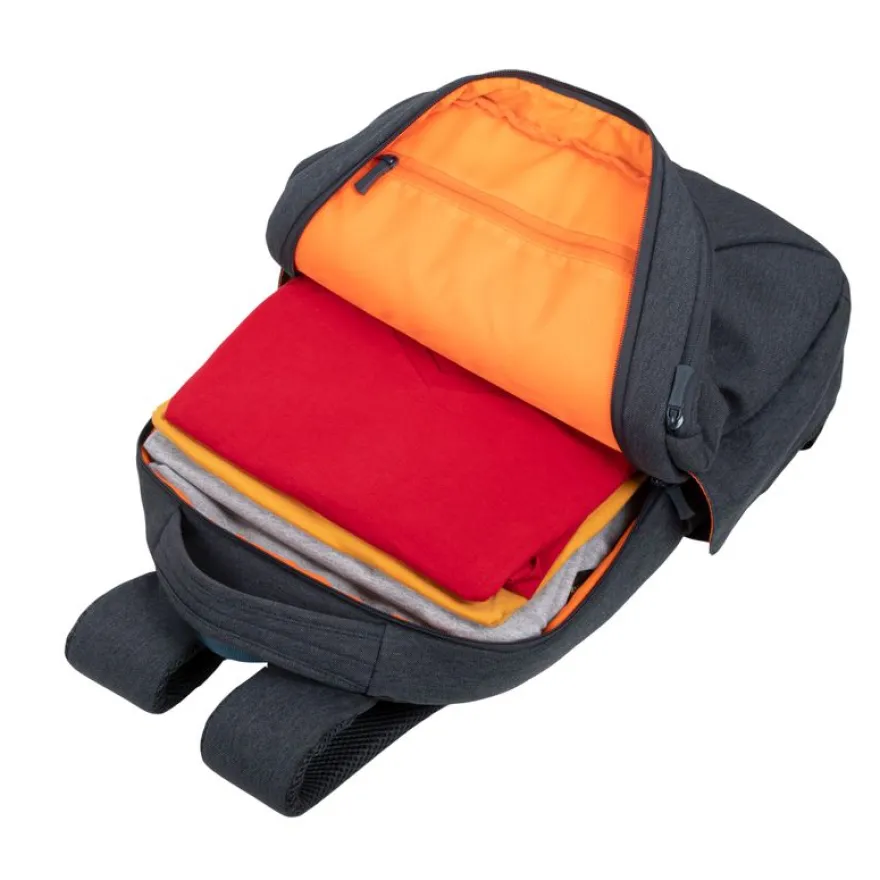 RIVACASE Galapagos - Sac à dos pour ordinateur portable 15,6" - gris foncé