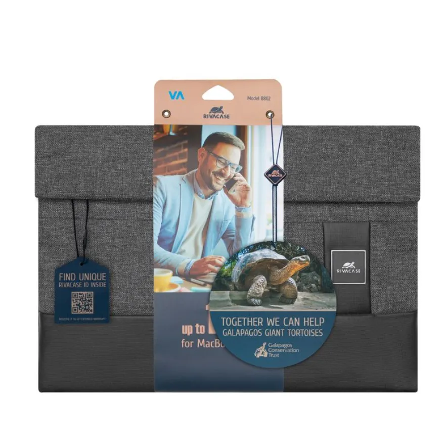 RIVACASE Lantau - Housse pour ordinateur portable 13,3" - mélange noir