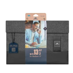 RIVACASE Lantau - Housse pour ordinateur portable 13,3" - mélange noir