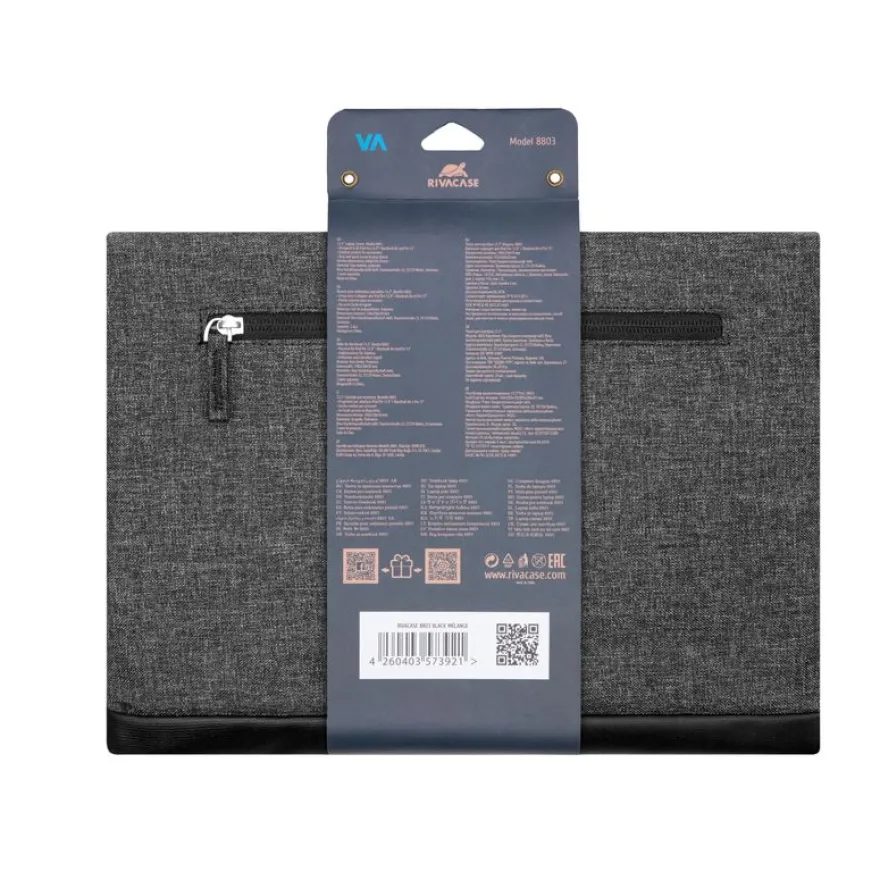 RIVACASE Lantau - Housse pour ordinateur portable 13,3" - noir