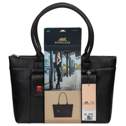 RIVACASE Orly - Sacoche féminine pour ordinateur portable 15,6" - noir