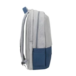 RIVACASE Prater - Sac à dos connecté pour ordinateur portable 17,3" - gris/bleu nuit