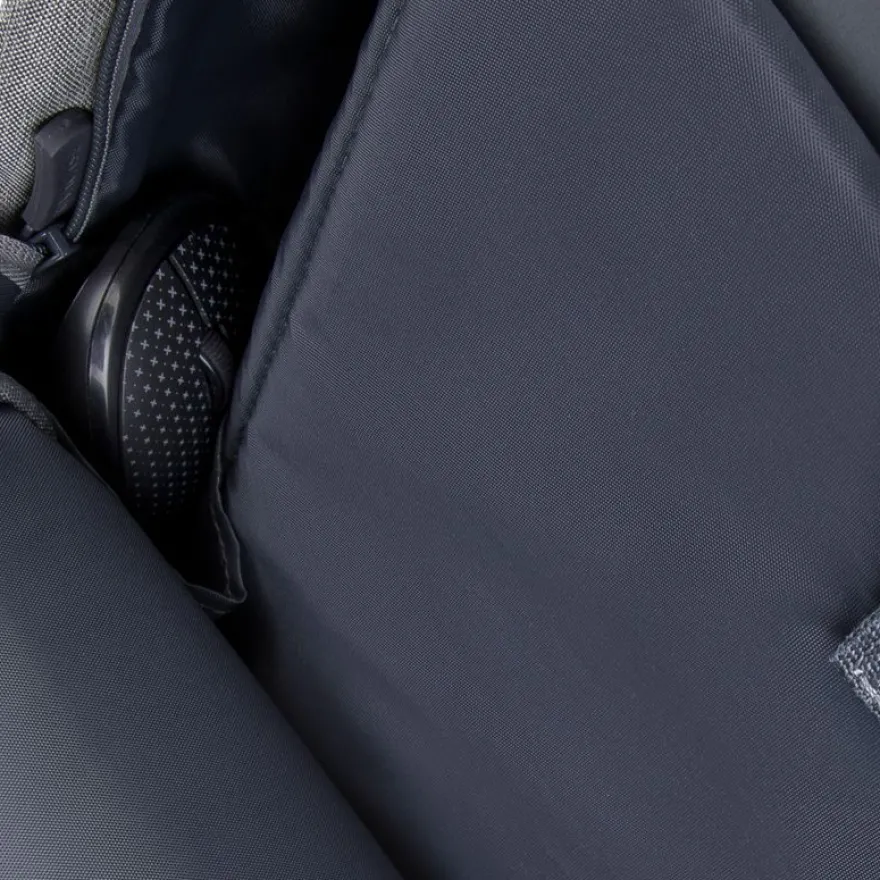 RIVACASE Prater - Sac à dos connecté pour ordinateur portable 15,6" - gris/bleu nuit