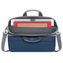 RIVACASE Prater - Sacoche pour ordinateur portable 15,6" - gris/bleu nuit