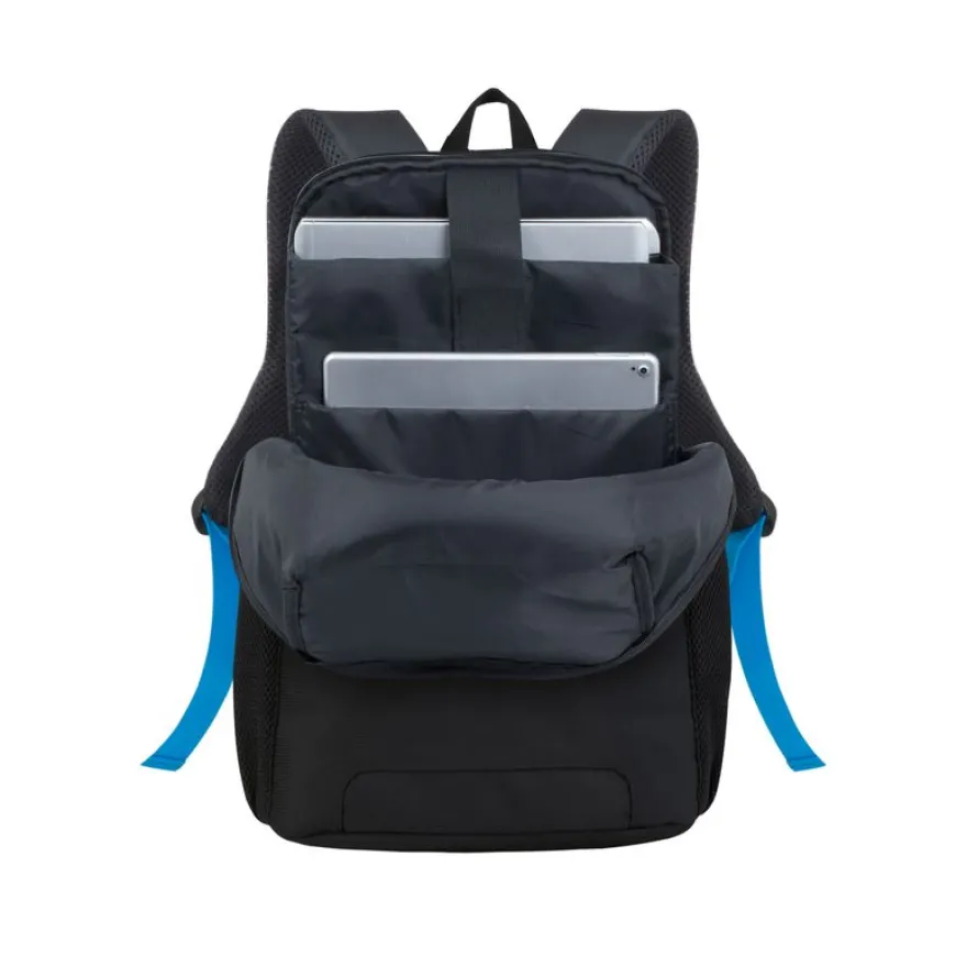 RIVACASE Regent - Sac à dos pour ordinateur portable 15,6" + bouteille isotherme - noir