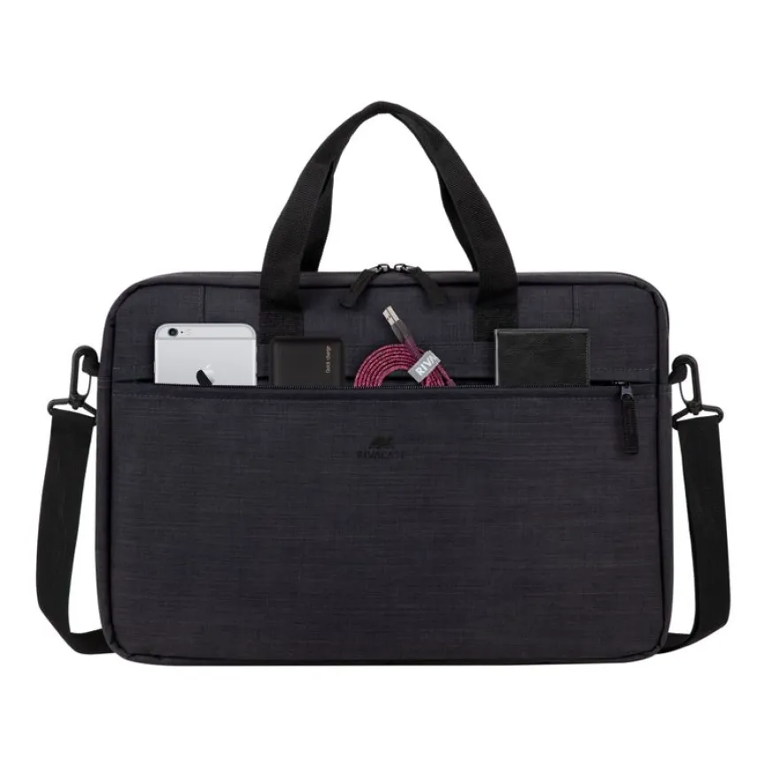 RIVACASE Regent - Sacoche pour ordinateur portable 15,6" + souris - noir