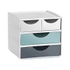 Riviera by CEP - Mini module de classement 2 petits et 2 grands tiroirs