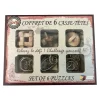 Riviera Games - Coffret 6 casse-têtes rétro - bois et métal