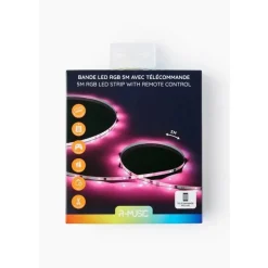 R-Music - Bande LED RGB- 5m - USB + Télécommande - multicolores