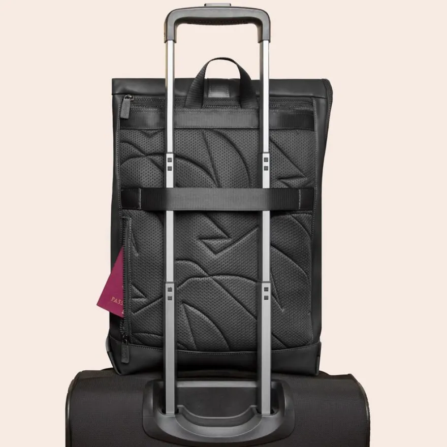 Roll Top Antoine - 45 cm - 1 compartiment - noir - Biopic