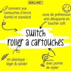 Roller à cartouches tactile Switch Plus Silver