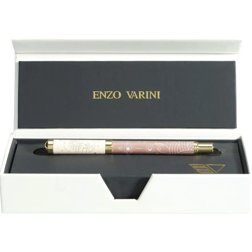 Roller ENZO VARINI "Celestial" coloris marron & beige