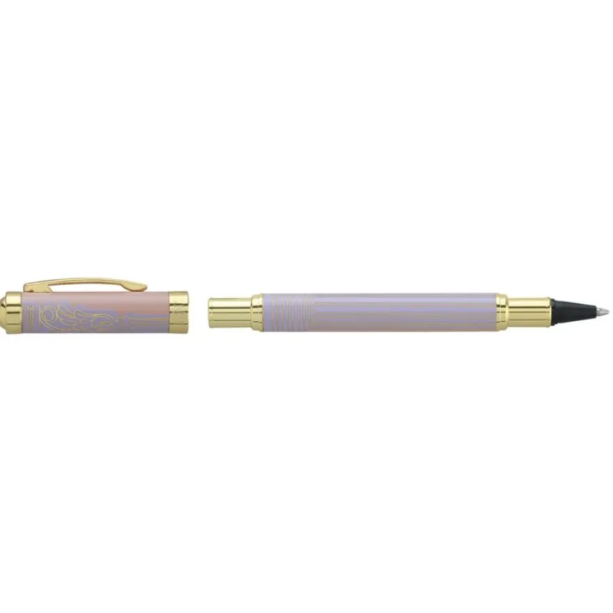 Roller ENZO VARINI "Palazzo Greek Colonnes" coloris rose & violet