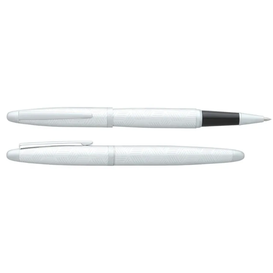 Roller HECHTER PARIS "Alliance Géométrie" coloris métal argenté satiné