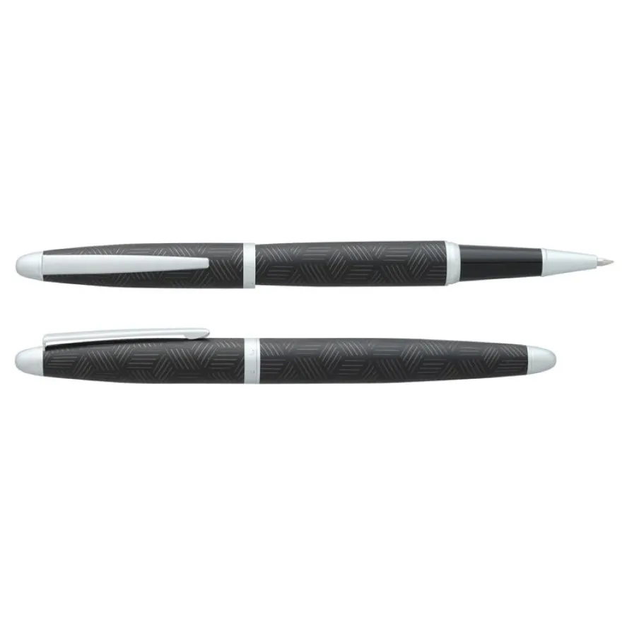 Roller HECHTER PARIS "Alliance Géométrie" coloris fond laqué gris foncé