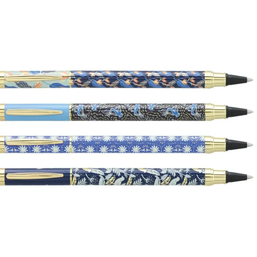 Rollink métal INK "Blue" Corps métal 4 motifs assortis
