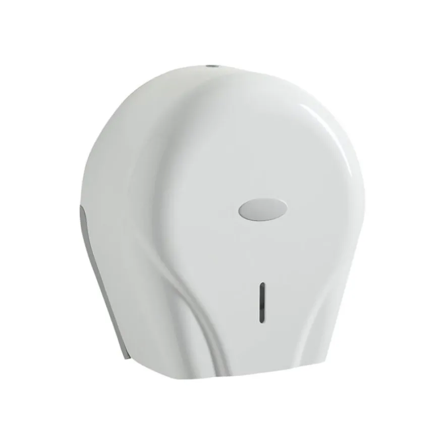 Rossignol - Distributeur de papier toilette 400 feuilles - avec clef - blanc
