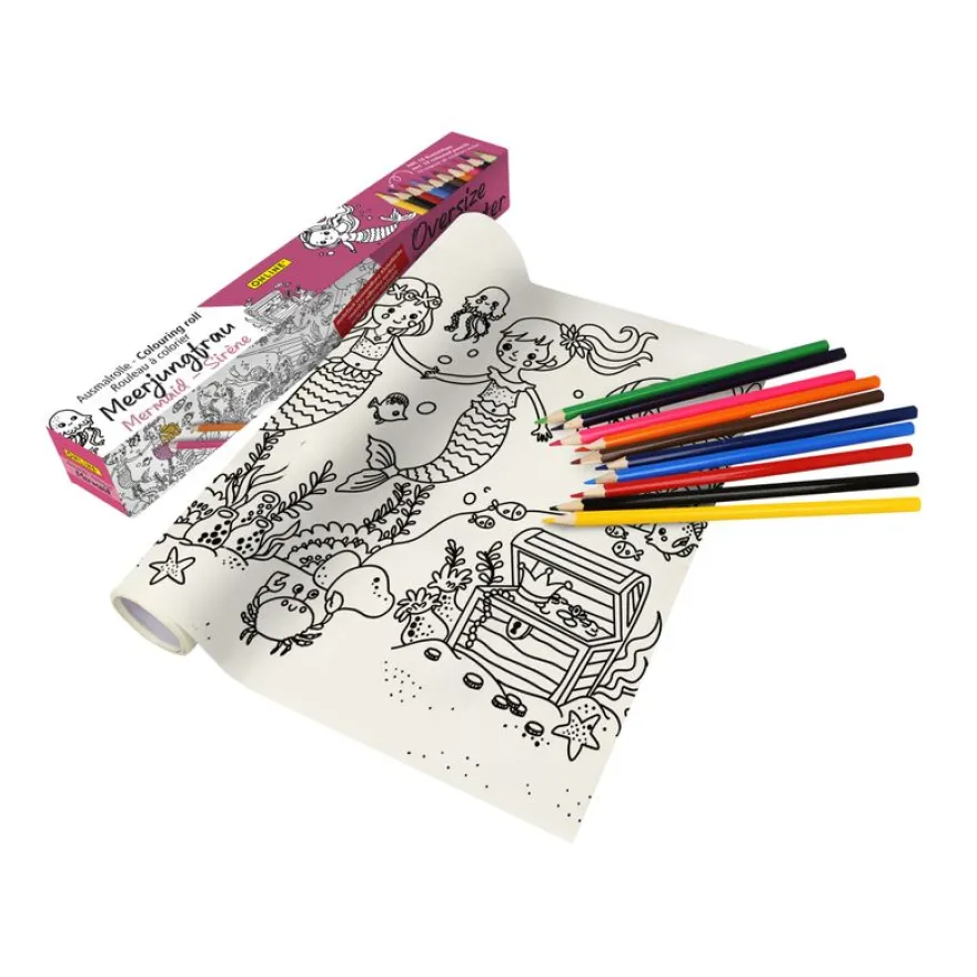 Rouleau à colorier Sirène