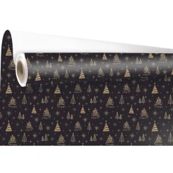 Rouleau papier cadeau couché Réveillon 0,70 x 50 m