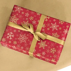 Rouleau papier cadeau kraft 0,7 x 50 m 65g imprimé Noël - Viquel