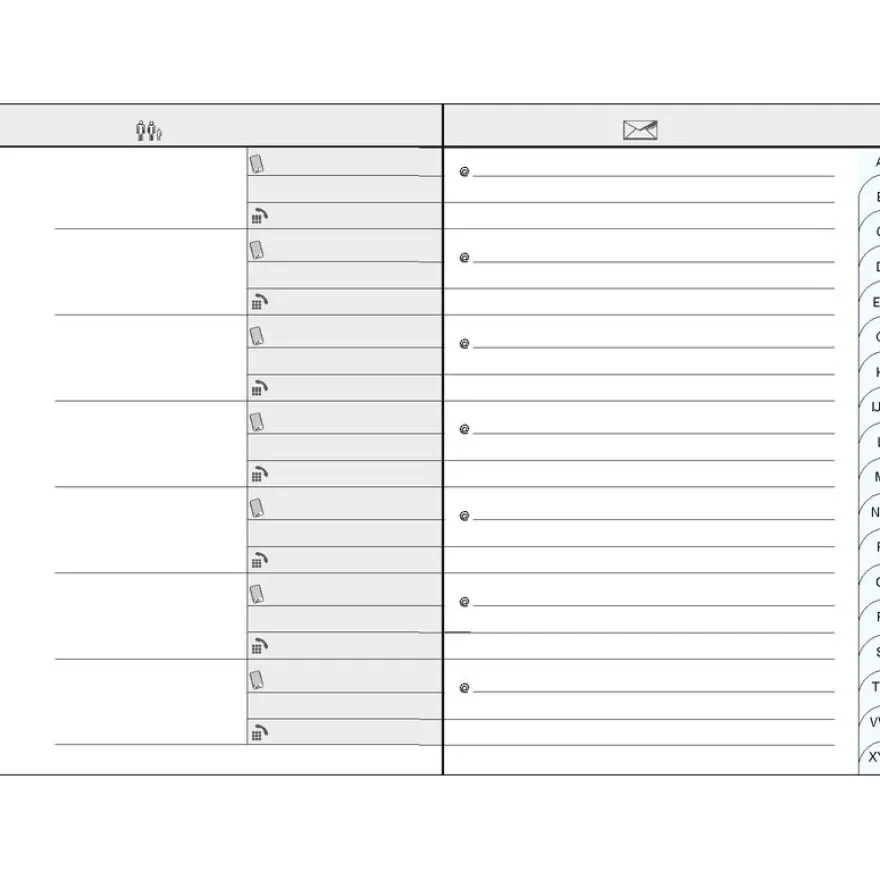 Répertoire Carnet d'adresses Winner - 9 x 13 cm - disponible dans différentes couleurs - Exacompta