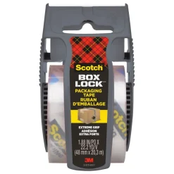 Ruban d’emballage Scotch® Box Lock™ 195-EF, 48 mm x 20,3 m, 1 rouleau avec dévidoir