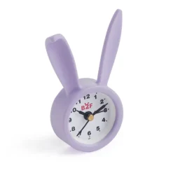 Réveil lapin Back2Fun - format mini - idéal apprentissage de l’heure - pile incluse