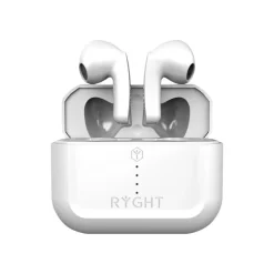 Ryght Mino - Écouteurs sans fil avec micro - intra-auriculaire - Suppresseur de bruit actif - blanc
