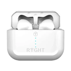 Ryght Mino - Écouteurs sans fil avec micro - intra-auriculaire - Suppresseur de bruit actif - blanc