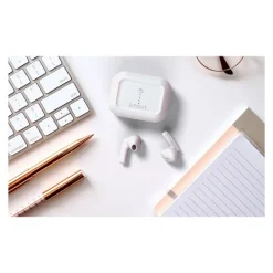 Ryght Mino - Écouteurs sans fil avec micro - intra-auriculaire - Suppresseur de bruit actif - blanc