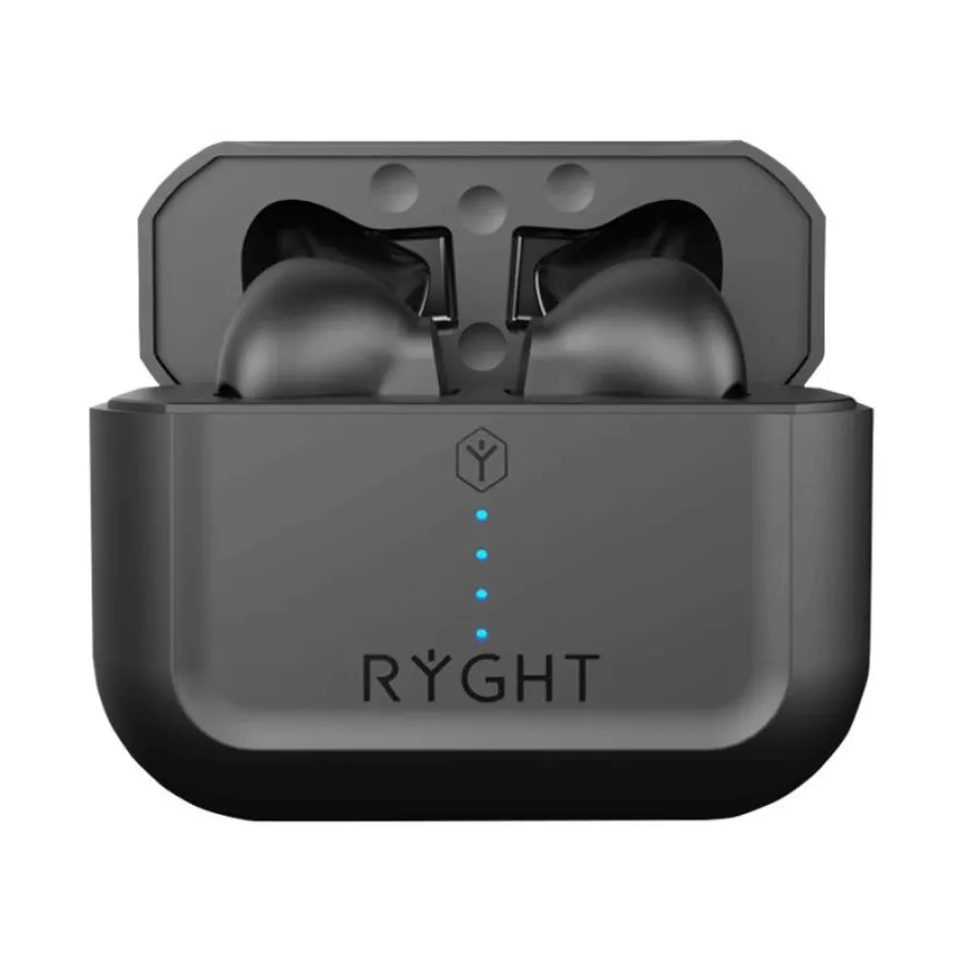Ryght Mino - Écouteurs sans fil avec micro - intra-auriculaire - Suppresseur de bruit actif - noir