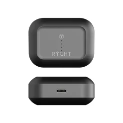 Ryght Mino - Écouteurs sans fil avec micro - intra-auriculaire - Suppresseur de bruit actif - noir